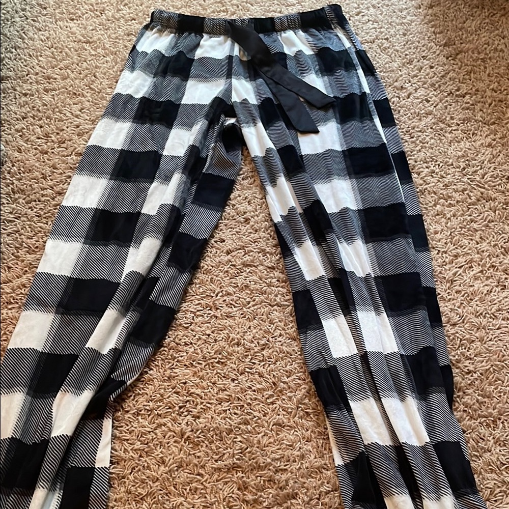 Stars Above Black and White Wide Leg Pants